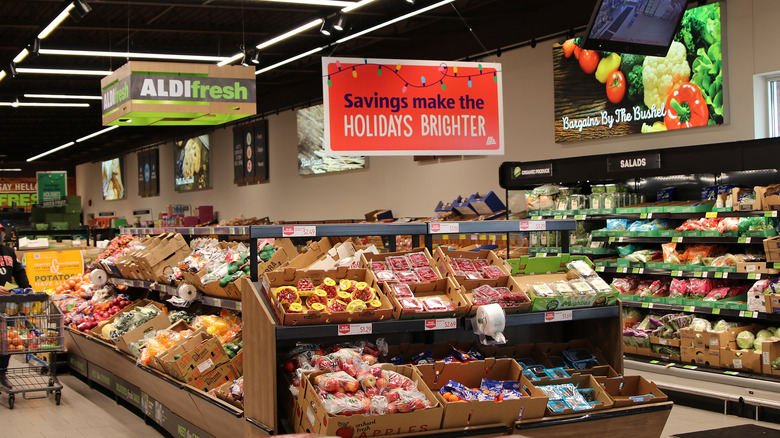 Aldi store interior