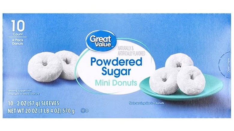Great Value Powdered Sugar Mini Donuts