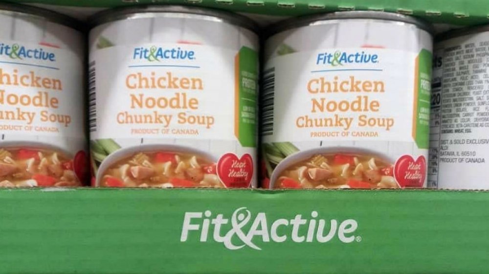 Aldi Fit & Active Chicken Noodle Chunky Style Soup