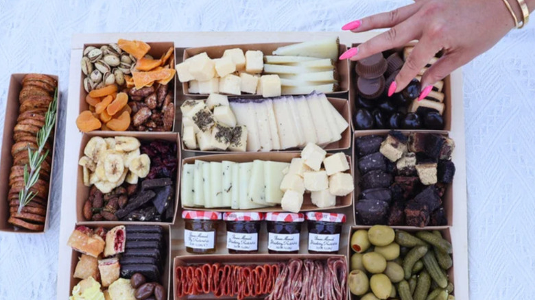Luxe Bites Sweet and Savory Ready-to-Eat Charcuterie Board at Costco