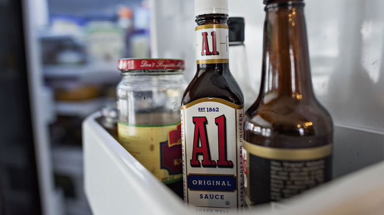 A1 Sauce in fridge 