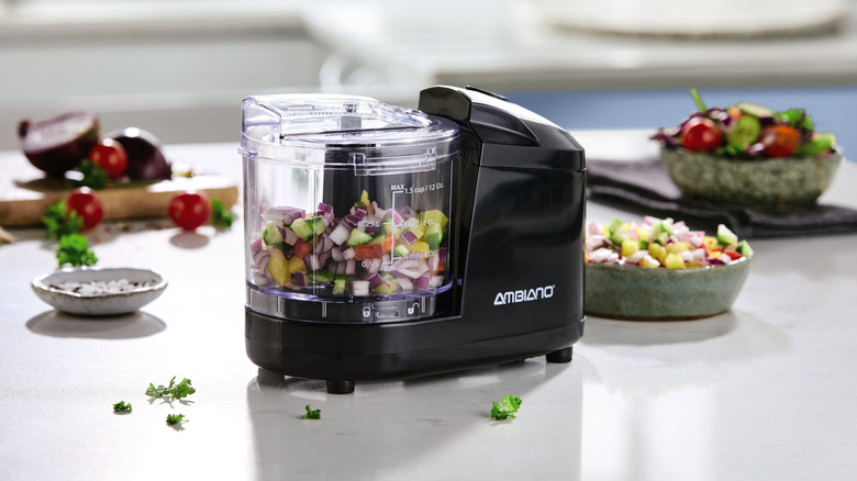 Ambiano mini chopper on countertop