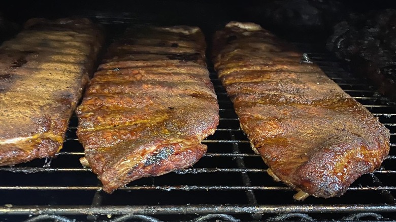 Ribs on the grill