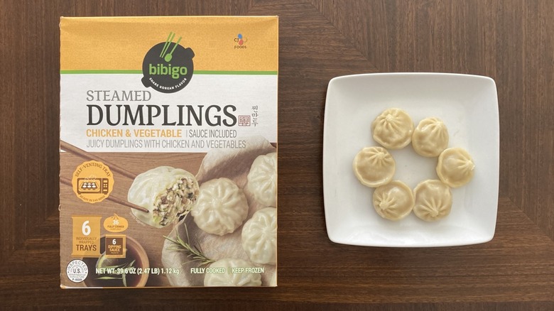 Bibigo Steamed Chicken and Vegetable Dumplings