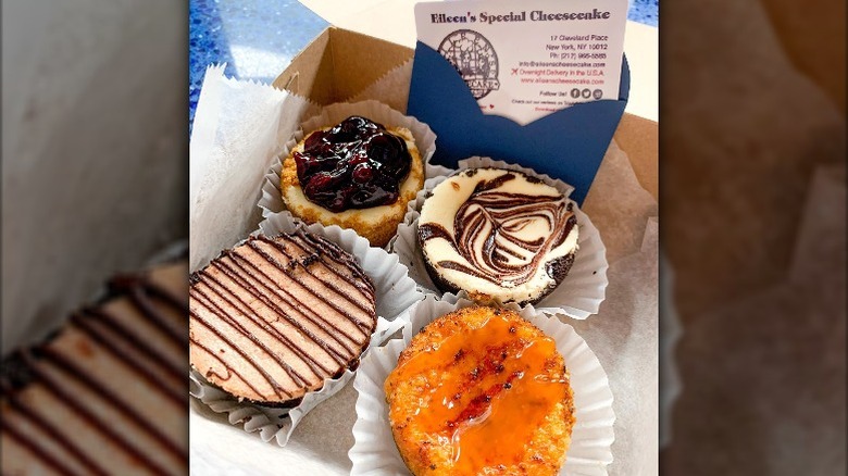 Cheesecake flavors at Eileen's Special Cheesecake bakery