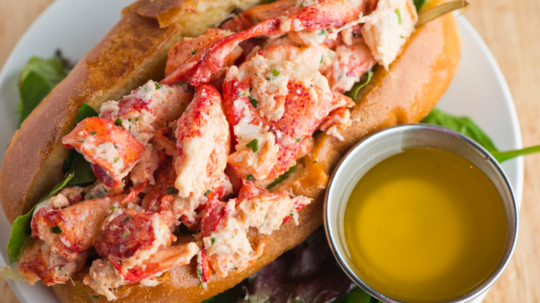 Lobster Roll with Butter and Chive