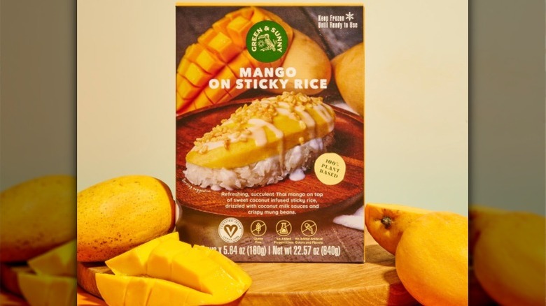 box of Green & Sunny's mango sticky rice