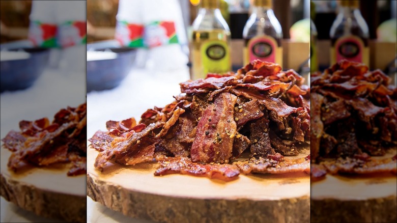 Black pepper candied bacon at Fogo de Chão