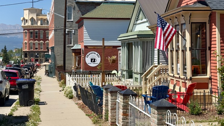 Exterior of Grateful Day in Leadville, Colorado.