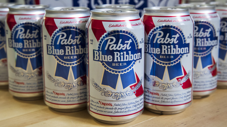 PBR cans in v shape