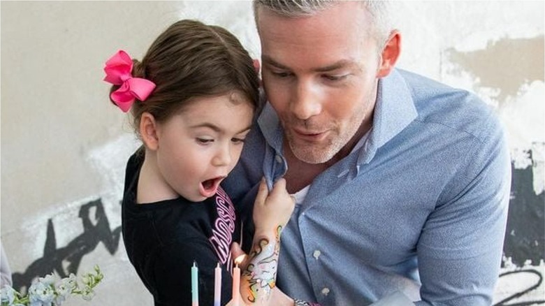 Ryan Serhant and daughter Zena at birthday