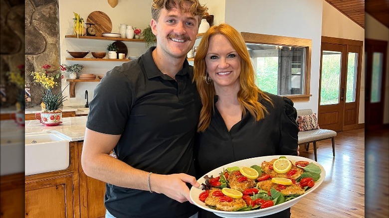 Ree Drummond and son