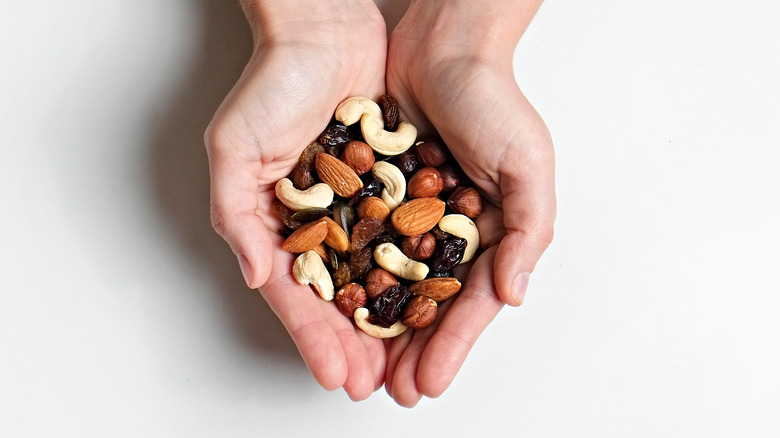 Handful of trail mix