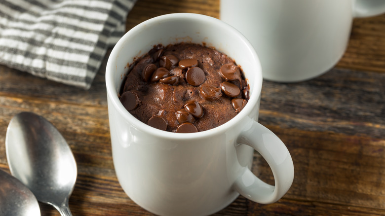 Chocolate mug cake