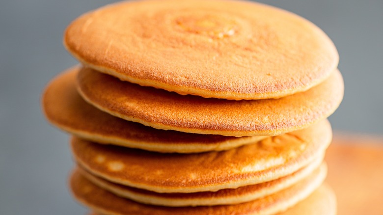 Stack of yummy pancakes