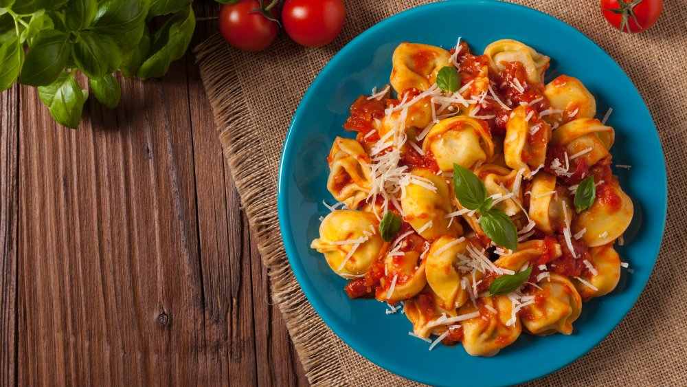 tortellini with sauce