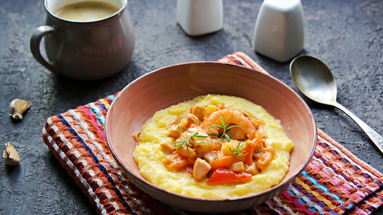 Homemade shrimp and grits 