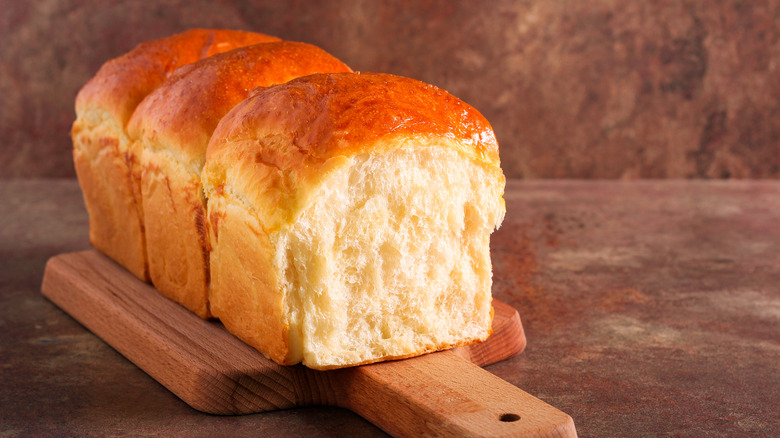 Loaf of bread with browned top