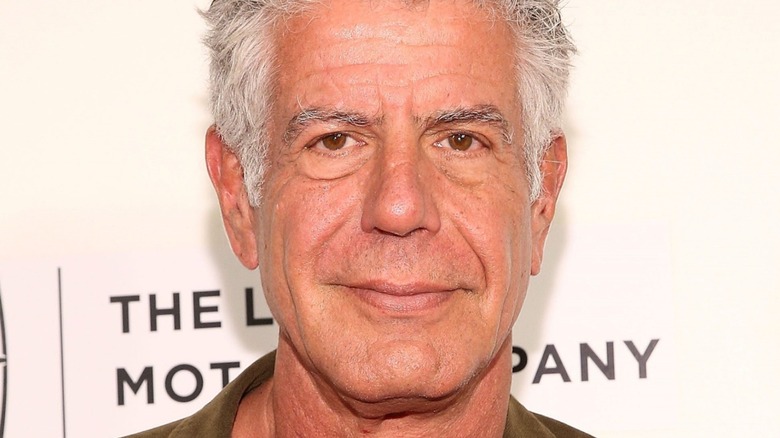 Anthony Bourdain smiling