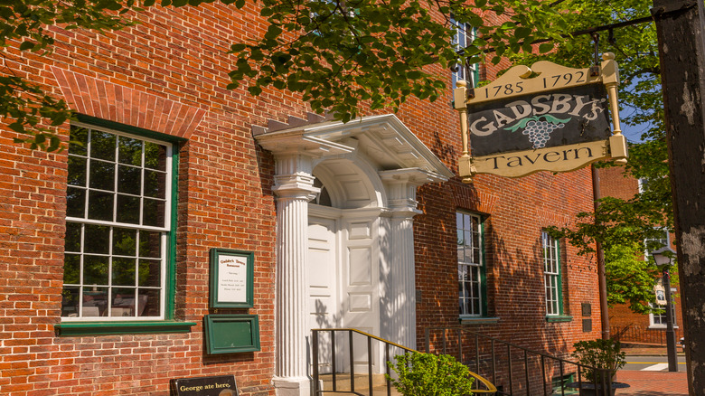 Gadsby's tavern storefront