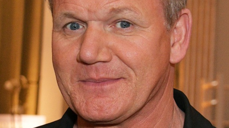 Gordon Ramsay smirking