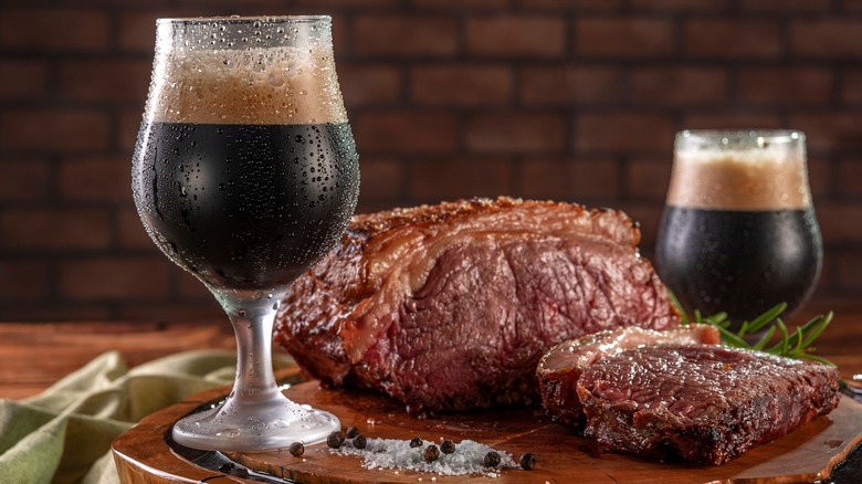 dark beer and beef