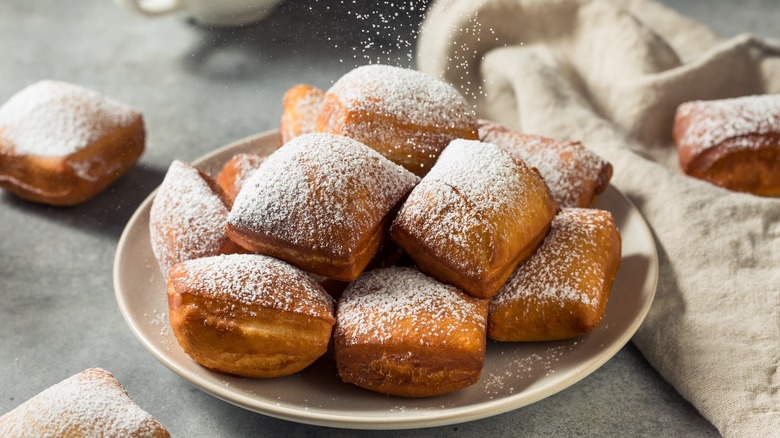 plate of beignets