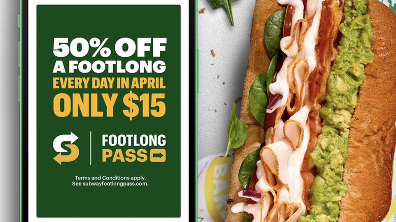 Subway footlong pass