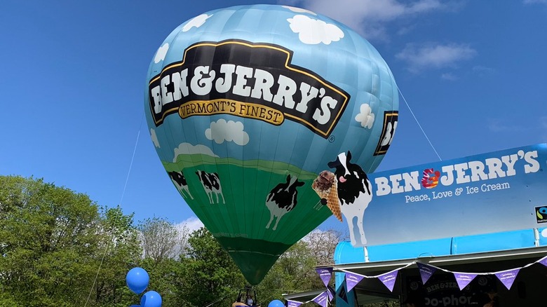 Ben & Jerry's hot air balloon