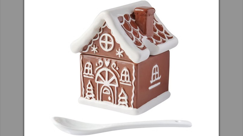 Crofton Ceramic Sugar Pot — Brown Gingerbread