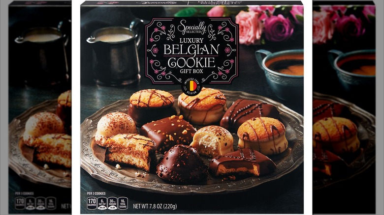 Box of Specially Selected Belgian cookies