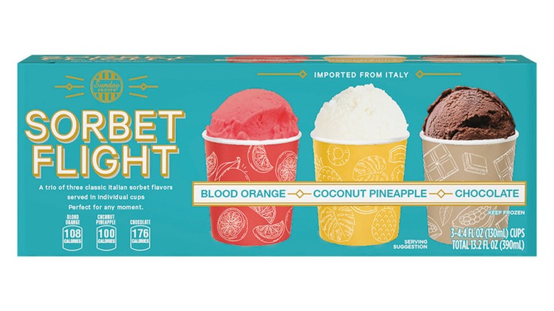 Box of Sundae Shoppe sorbet flight