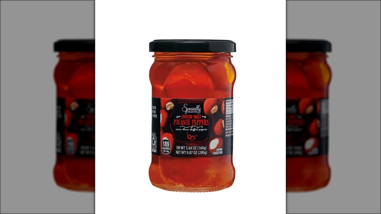 jar of cream cheese stuffed sweet peppers