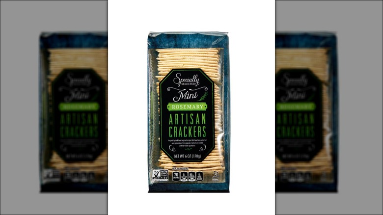 pack of mini crackers with rosemary