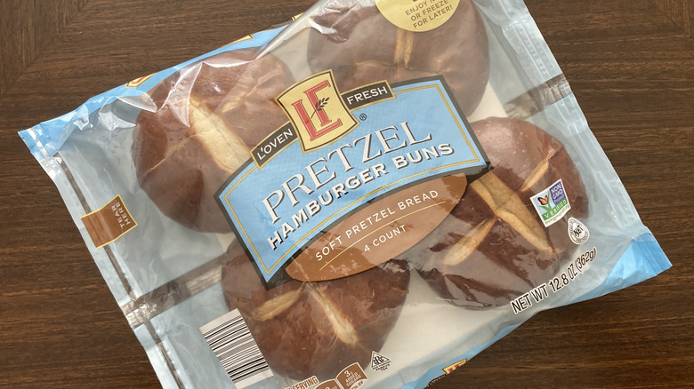 L'Oven Fresh Pretzel Burger Buns