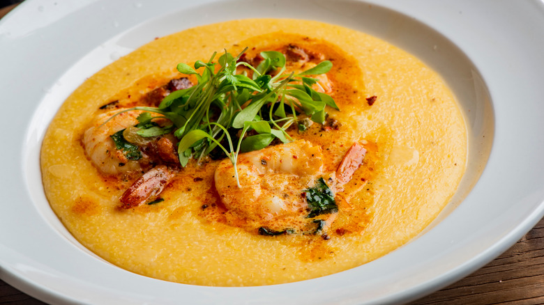 bowl of shrimp and grits
