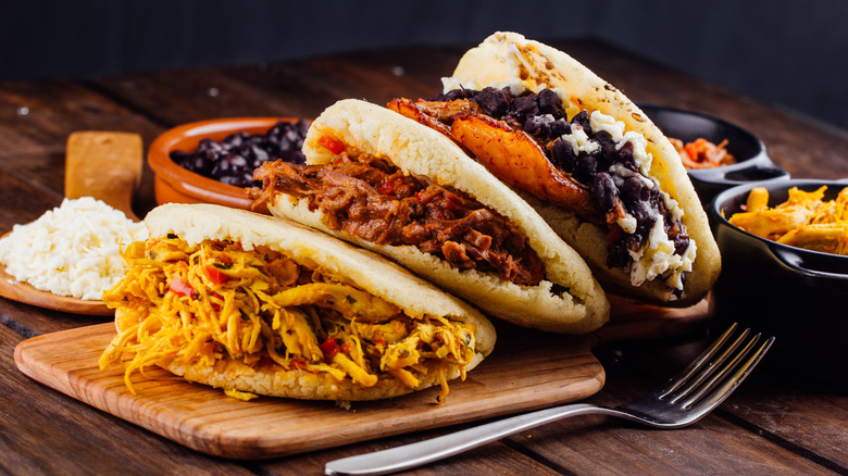 three arepas