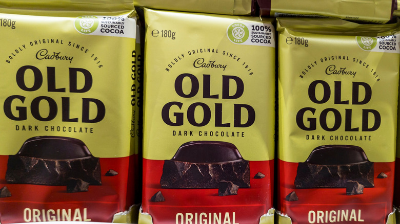 Old Gold dark chocolate bars