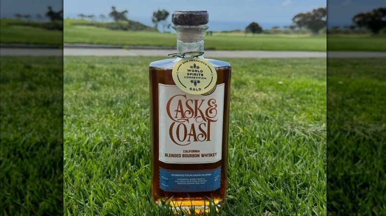 bottle of Cask and Coast bourbon