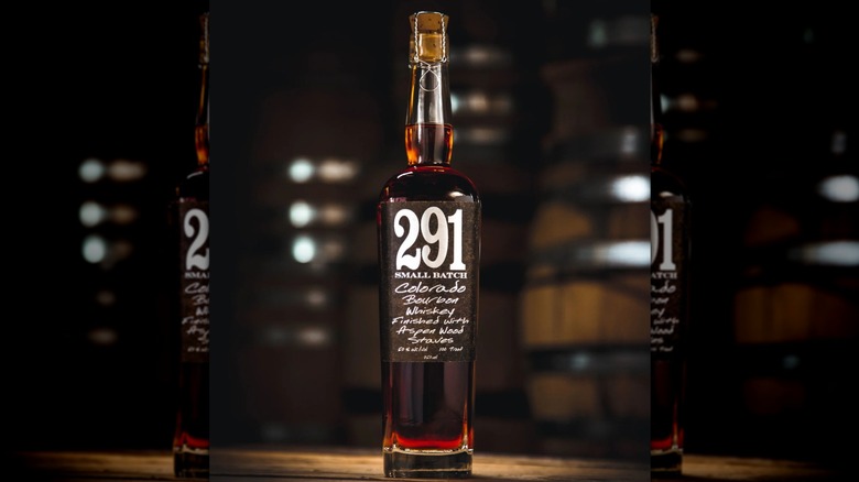 bottle of Distillery 291 Colorado bourbon