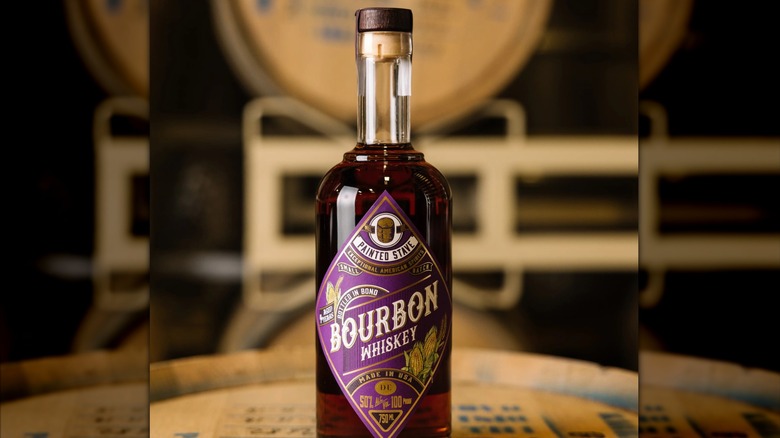 bottle of Painted Stave Delaware bourbon