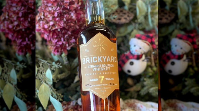 J Carver Distillery Brickyard bourbon bottle