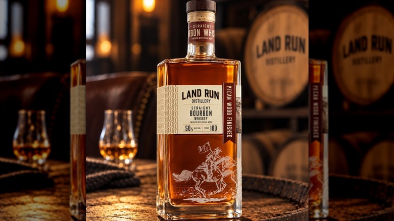 Land Run pecan-finished bourbon whiskey