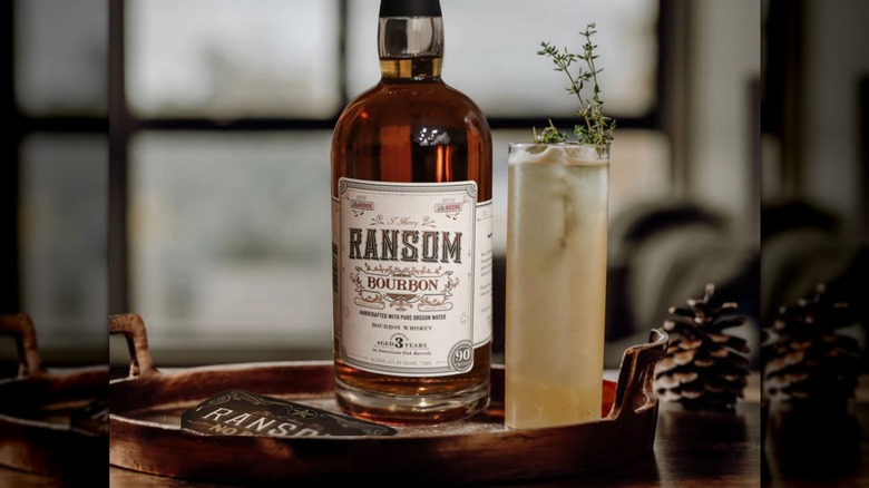 bottle of Ransom Spirits bourbon