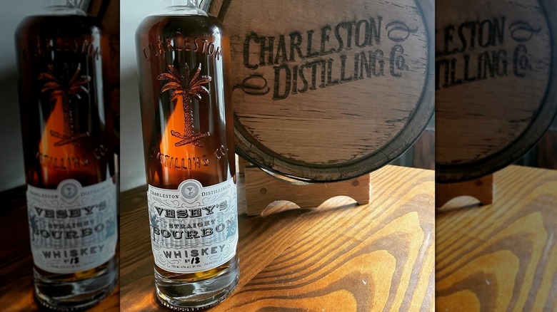 bottle of Charleston Distilling Vesey's Bourbon