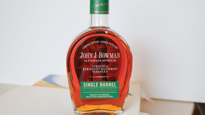 John J Bowman single barrel bourbon