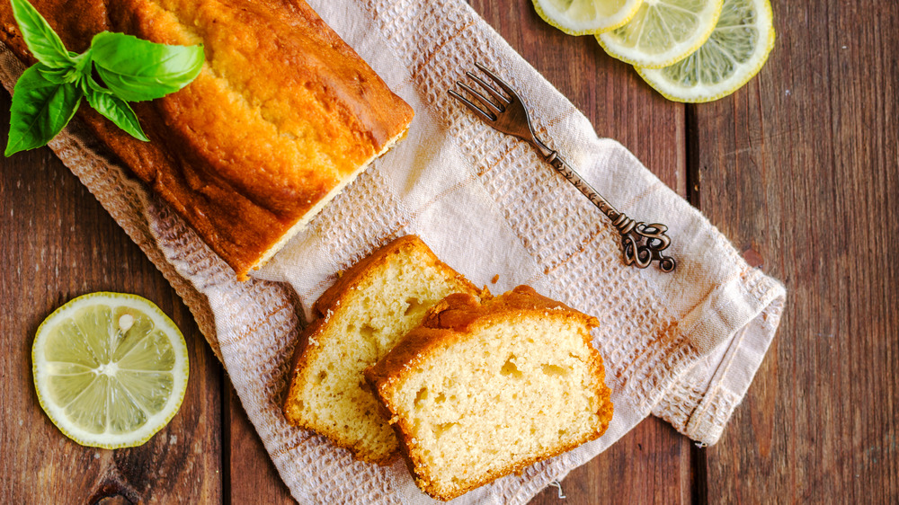 sliced lemon loaf