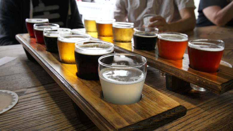 two taster beer flights