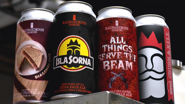 Magnanimous Brewing beer cans