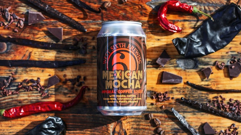 Can of Mexican Mocha Imperial Coffee Stout on a table